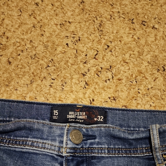 Blue Denim Distressed Shorts - Picture 2 of 4